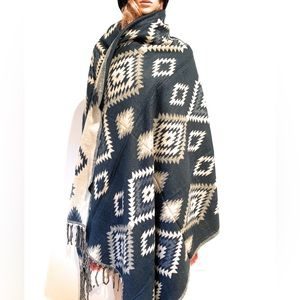 COPY - Wool blanket shawl woolen throw wool scarf new